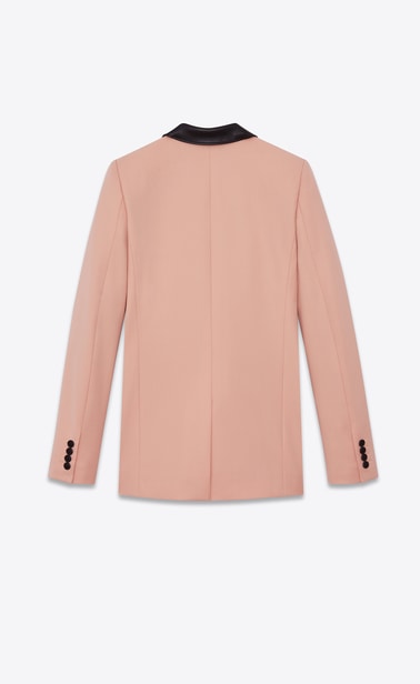 Grain de poudre jacket with Western-style detailing and leather collar